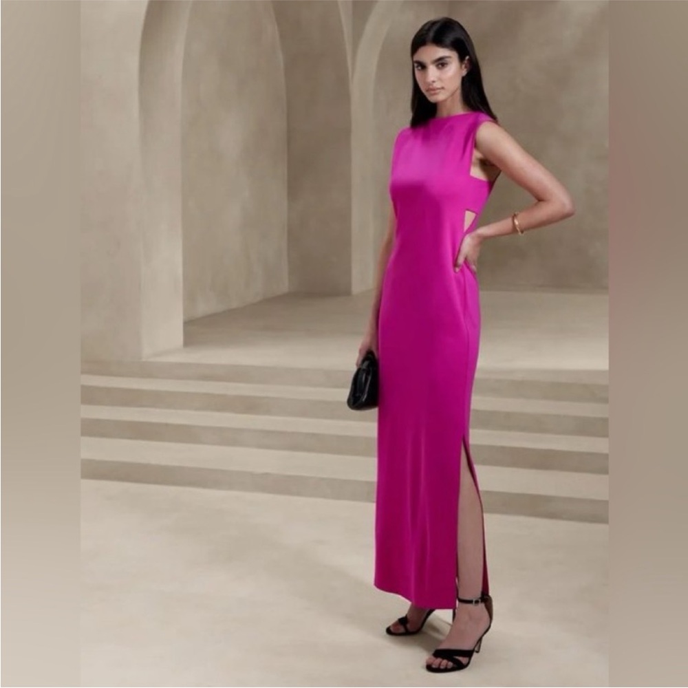 NWT! Banana Republic Pink Rochelle Maxi Dress - Size 2